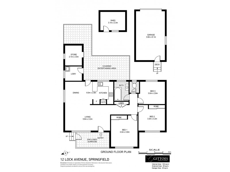 12 Lock Avenue, Springfield NSW 2250 Floorplan