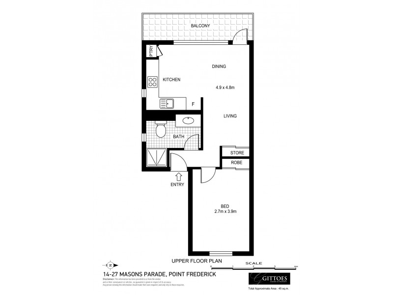 14/27 Masons Parade, Point Frederick NSW 2250 Floorplan
