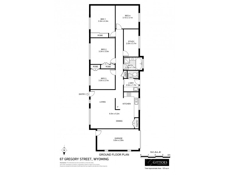 67 Gregory Street, Wyoming NSW 2250 Floorplan