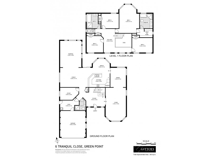 6 Tranquil Close, Green Point NSW 2251 Floorplan