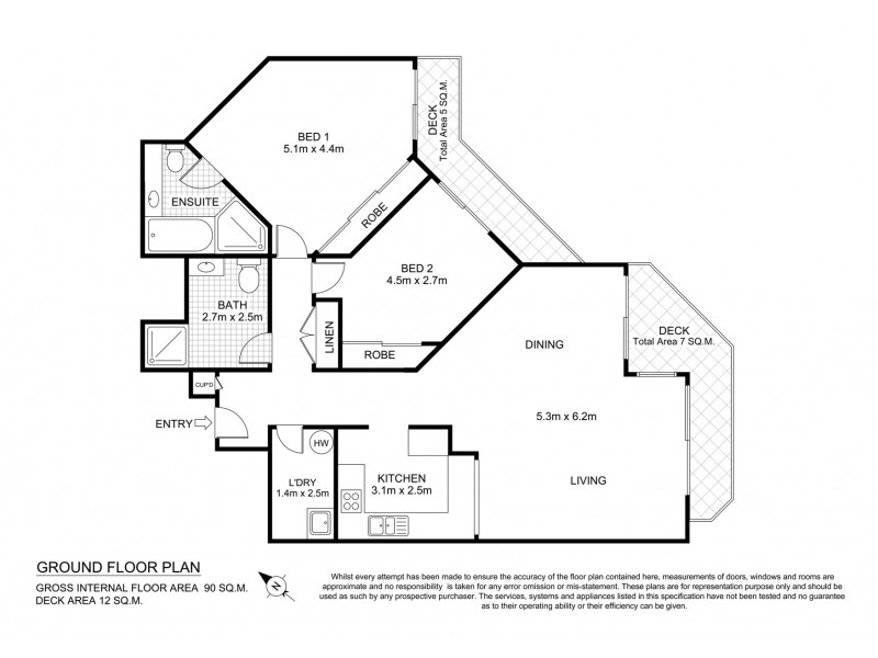 65/91-95 John Whiteway Drive, Gosford NSW 2250 Floorplan