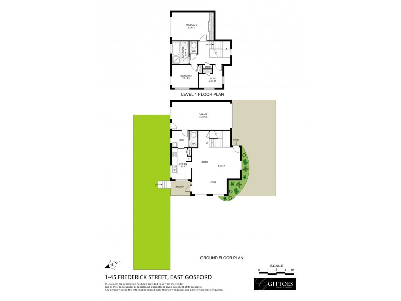 1/45 Frederick Street, East Gosford NSW 2250 Floorplan