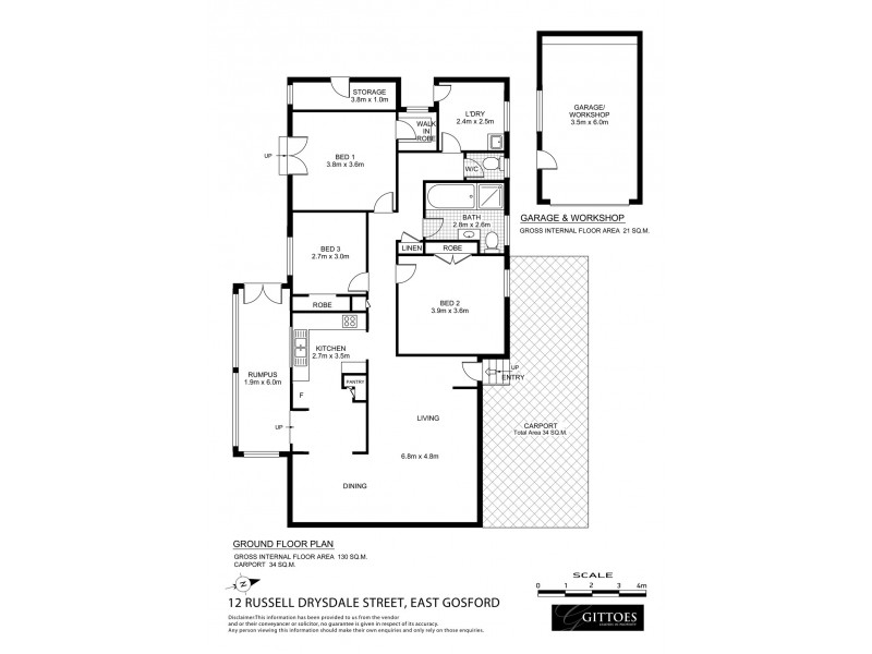 12 Russell Drysdale Street, East Gosford NSW 2250 Floorplan
