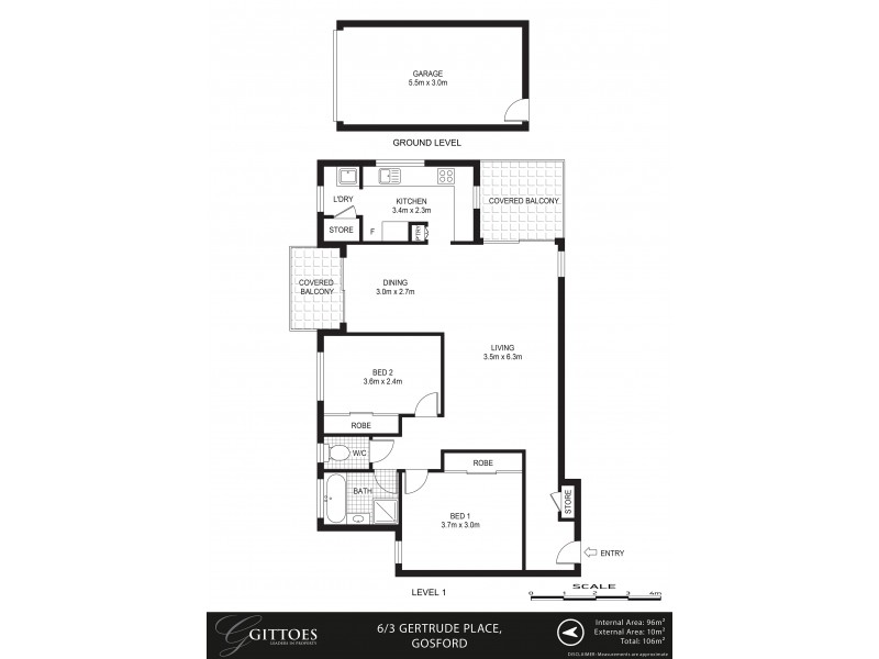 6/3-5 Gertrude Place, Gosford NSW 2250 Floorplan