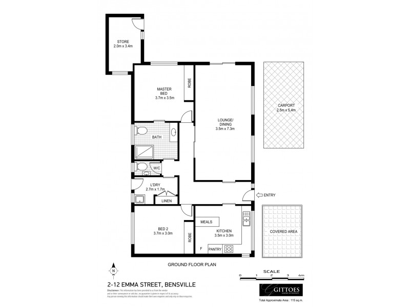 2/12 Emma Street, Bensville NSW 2251 Floorplan