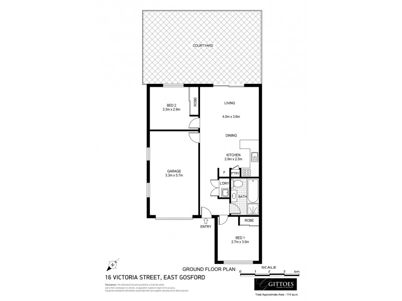 1/16 Victoria Street, East Gosford NSW 2250 Floorplan