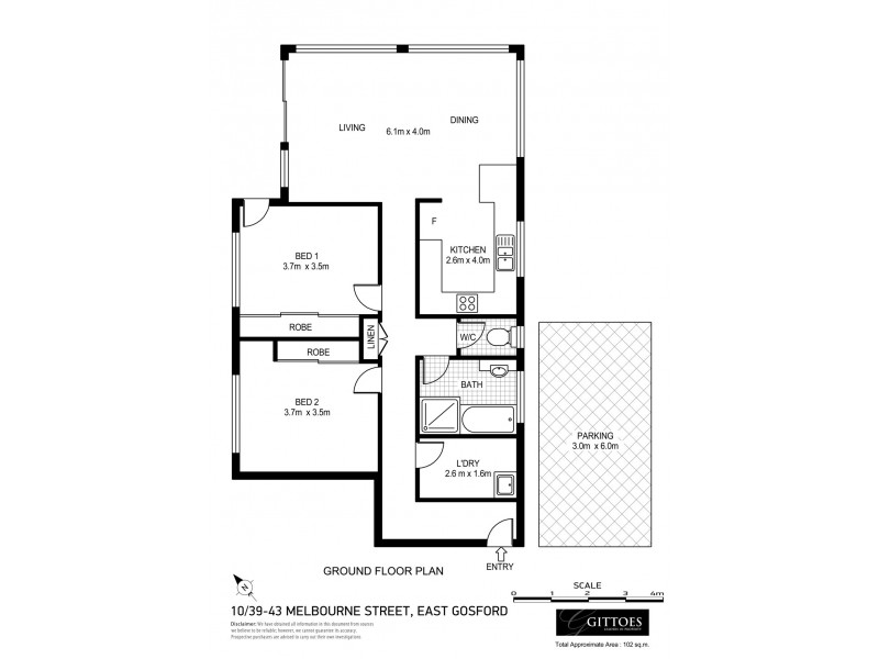 10/39-43 Melbourne Street, East Gosford NSW 2250 Floorplan