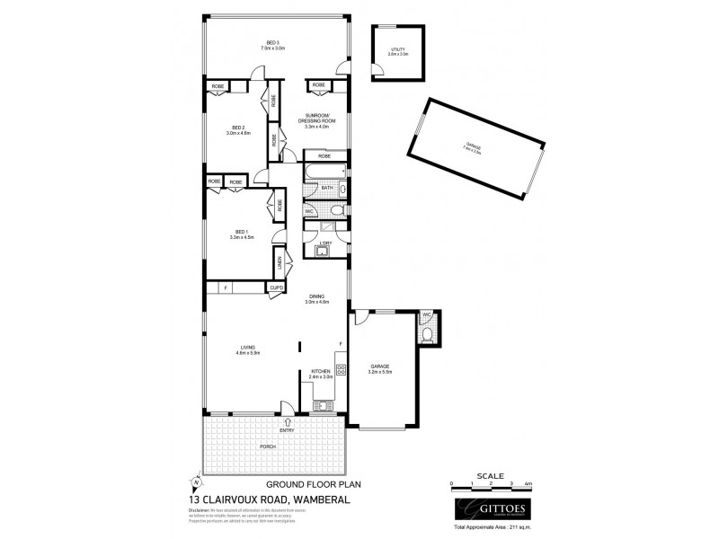 13 Clairvoux Road, Wamberal NSW 2260 Floorplan