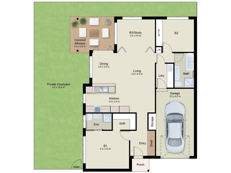 4/17-19 White Street, East Gosford NSW 2250 Floorplan