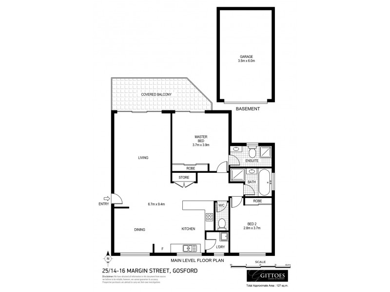 25/14-16 Margin Street, Gosford NSW 2250 Floorplan