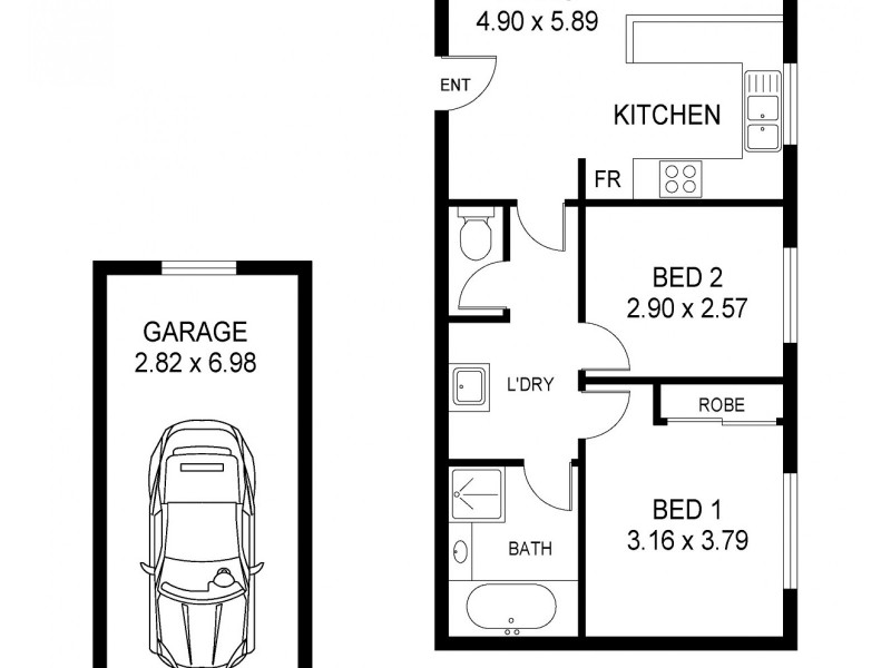 1/105 Henry Parry Drive, Gosford NSW 2250 Floorplan