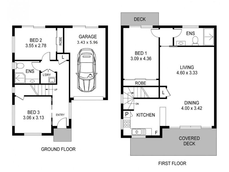 3 & 4/17 Melbourne Street, East Gosford NSW 2250 Floorplan