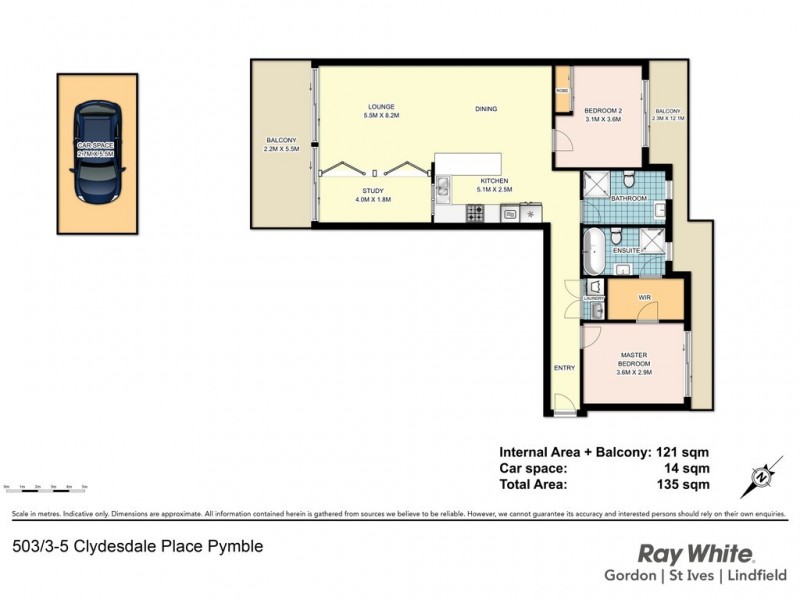 503/3-5 Clydesdale Place, Pymble NSW 2073 Floorplan