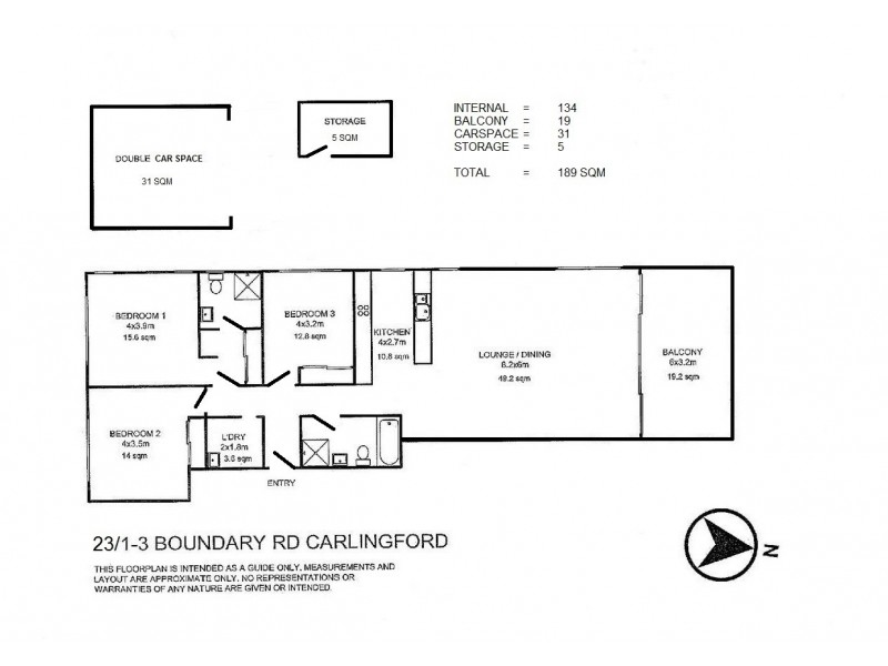1 – 3 Boundary Road, Carlingford NSW 2118 Floorplan