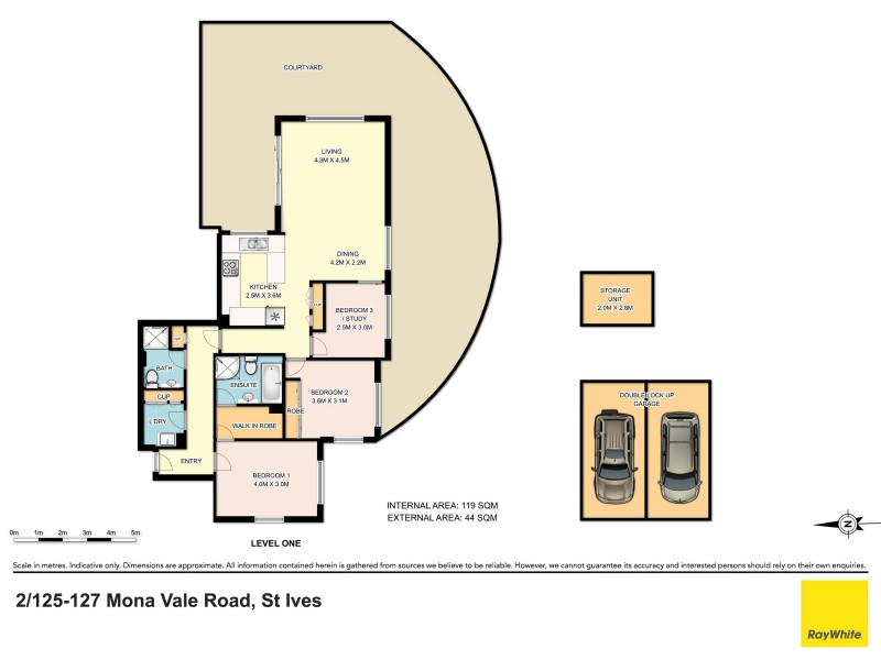2/125-127 Mona Vale Road, St Ives NSW 2075 Floorplan