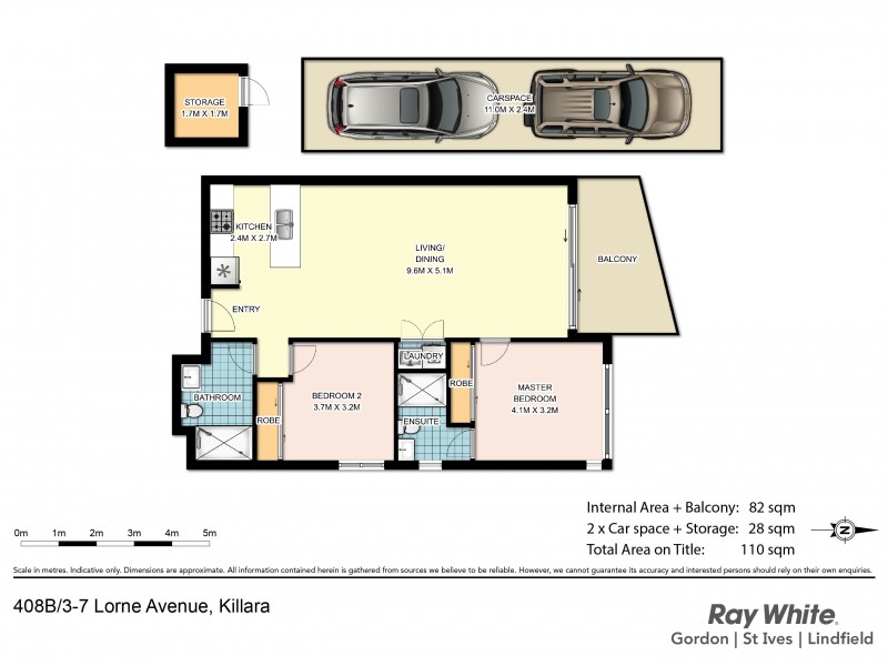 408B/3-7 Lorne Avenue, Killara NSW 2071 Floorplan