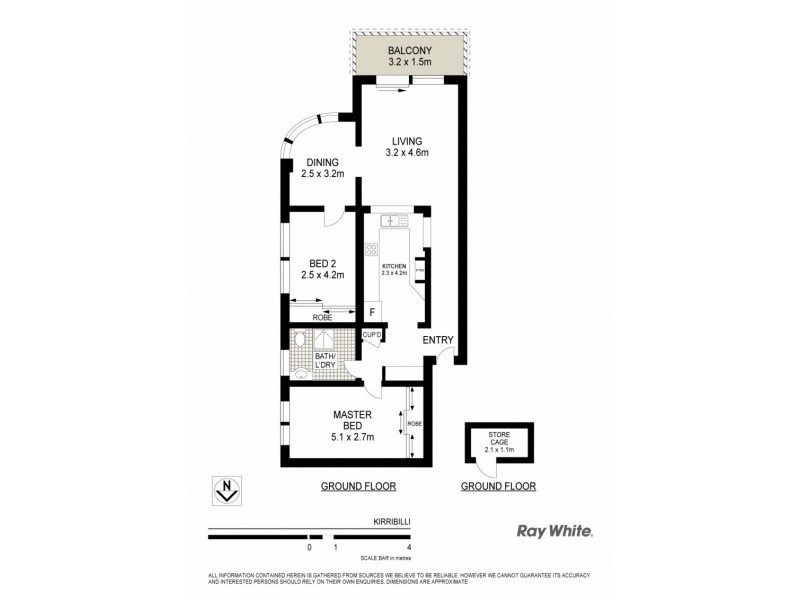 2/19 Waruda Street, Kirribilli NSW 2061 Floorplan