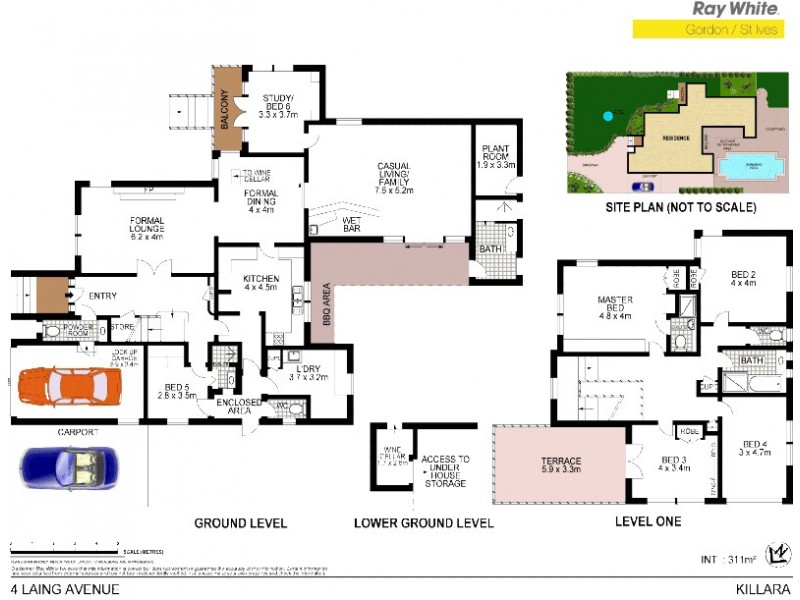 4 Laing Avenue, Killara NSW 2071 Floorplan