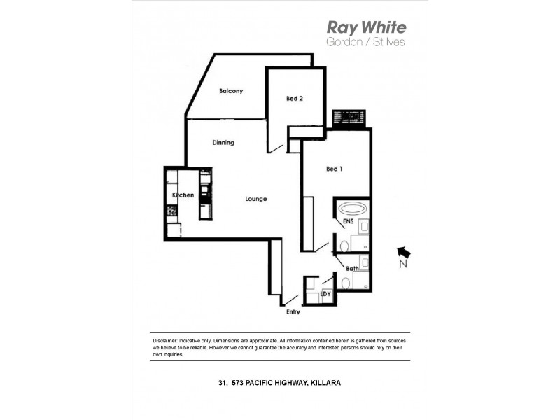 31 / 573 Pacific Highway, Killara NSW 2071 Floorplan