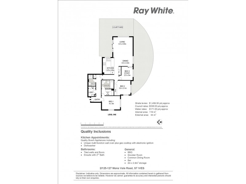 2/125-127 Mona Vale Rd, St Ives NSW 2075 Floorplan