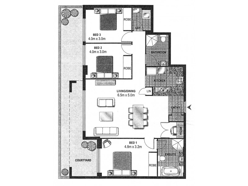 368/17-19 Memorial Avenue, St Ives NSW 2075 Floorplan
