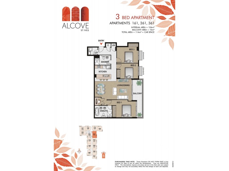 161/ 132-138 Killeaton Street, St Ives NSW 2075 Floorplan