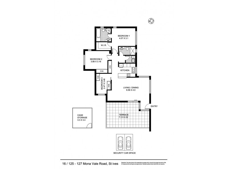 16/ 125-127 Mona Vale Road, St Ives NSW 2075 Floorplan