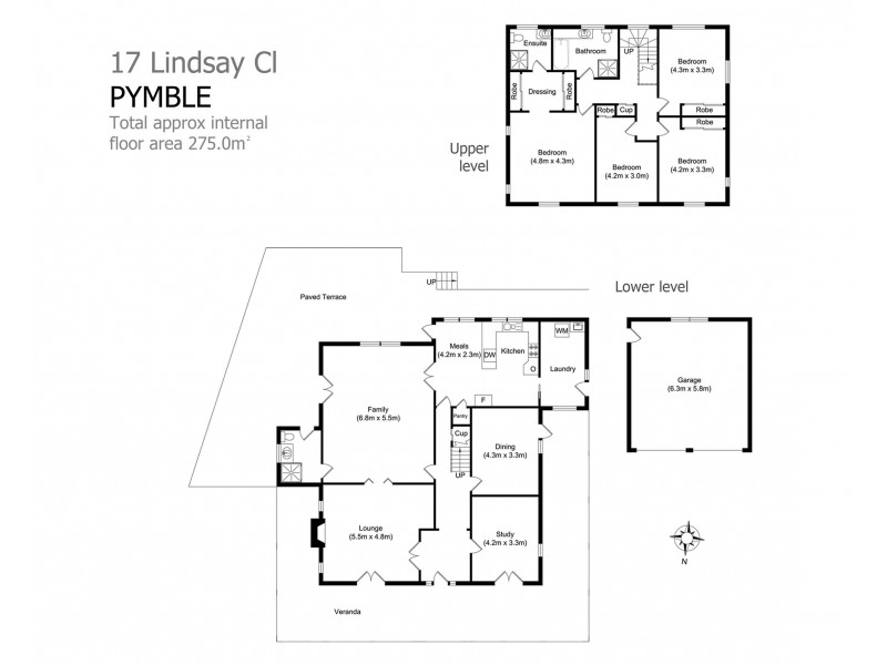 17 Lindsay Close, Pymble NSW 2073 Floorplan