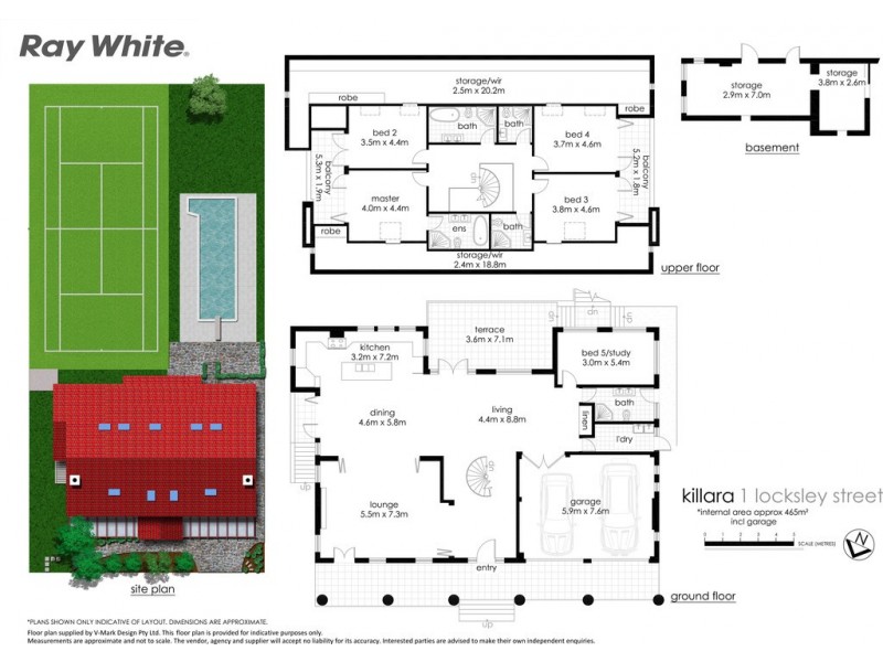 1 Locksley Street, Killara NSW 2071 Floorplan