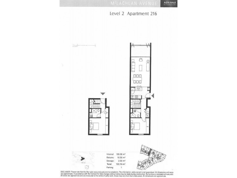 216/50 McLachlan Avenue, Rushcutters Bay NSW 2011 Floorplan