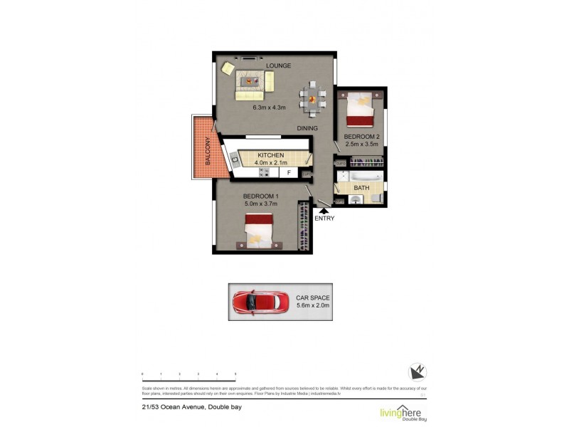 21/53 Ocean Avenue, Double Bay NSW 2028 Floorplan