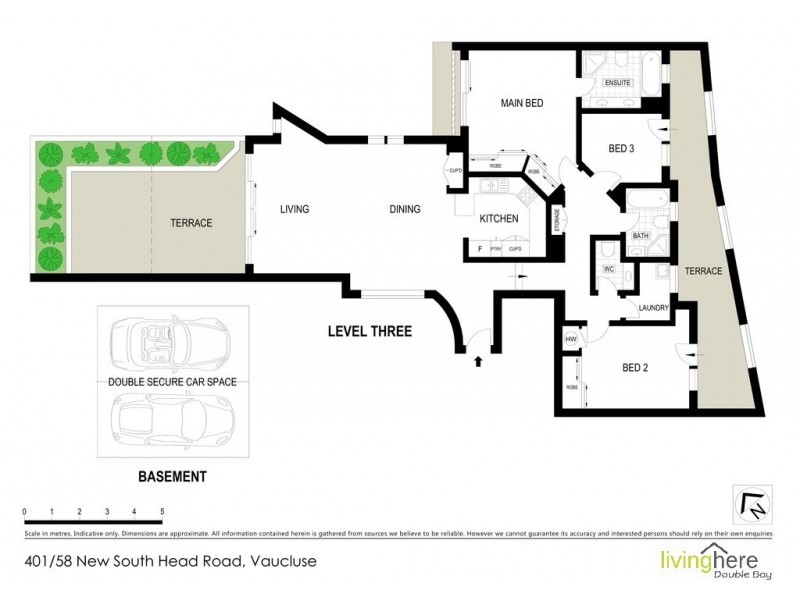 401/58 New South Head Road, Vaucluse NSW 2030 Floorplan