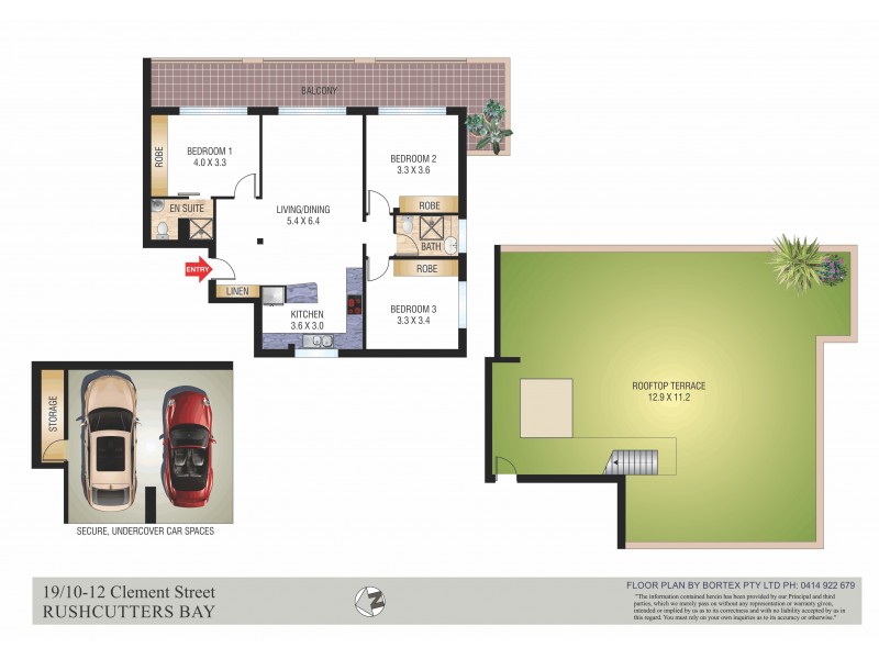 19/10-12 Clement Street, Rushcutters Bay NSW 2011 Floorplan