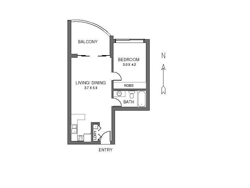 305/508 Riley Street, Surry Hills NSW 2010 Floorplan