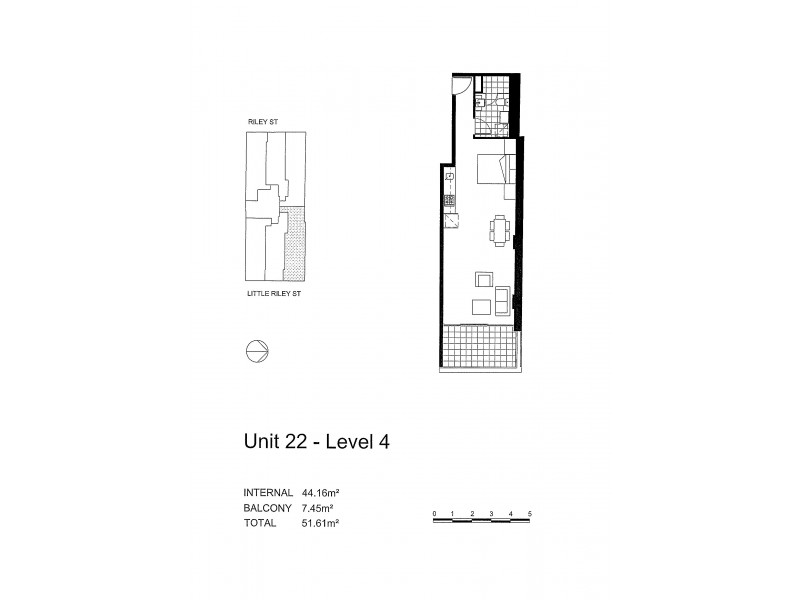 22/62-64 Riley Street, Darlinghurst NSW 2010 Floorplan