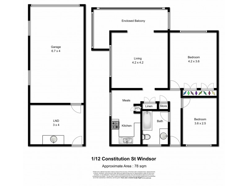 1/12 Constitution Road, Windsor QLD 4030 Floorplan
