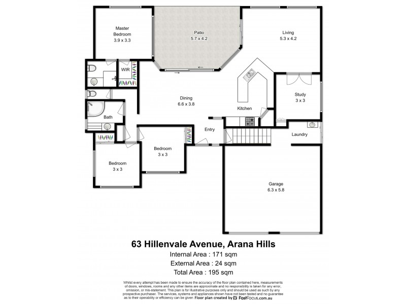 63 Hillenvale Avenue, Arana Hills QLD 4054 Floorplan