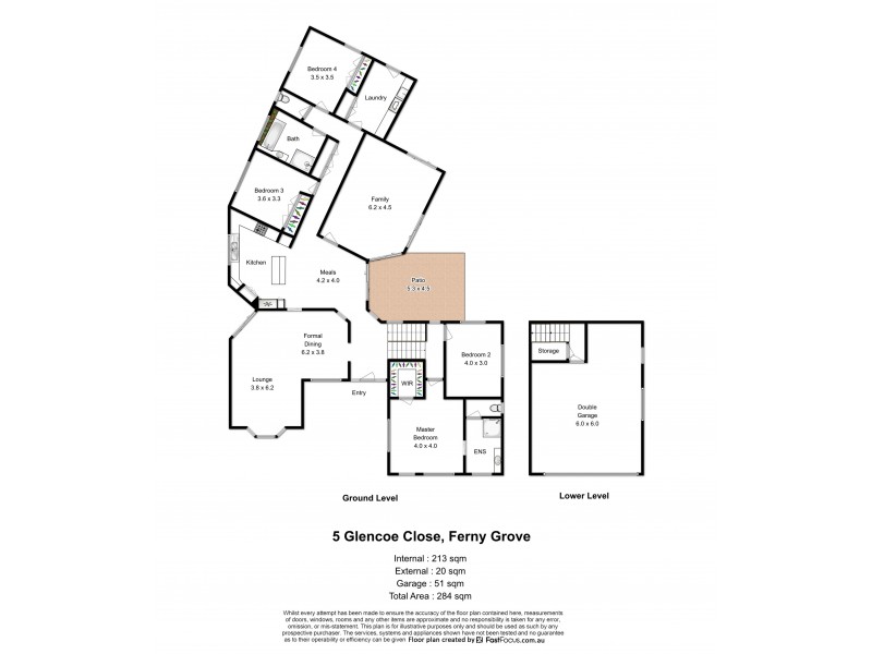 5 Glencoe Close, Ferny Grove QLD 4055 Floorplan