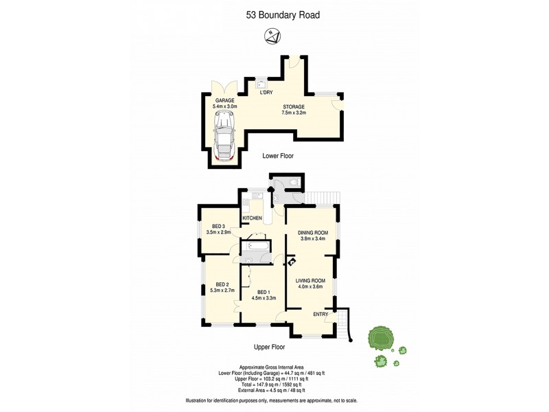 53 Boundary Road, Bardon QLD 4065 Floorplan
