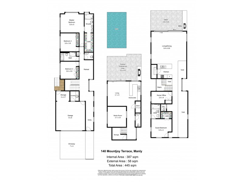 140 MountJoy Terrace, Manly QLD 4179 Floorplan