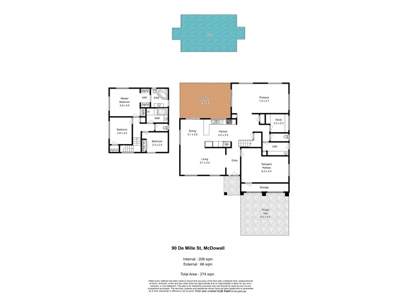 90 De Mille Street, Mcdowall QLD 4053 Floorplan