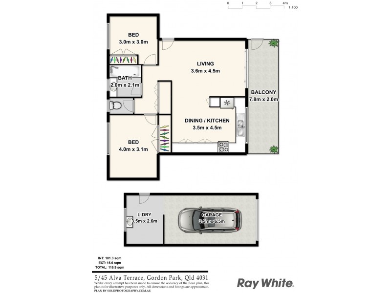 5/45 Alva Terrace, Gordon Park QLD 4031 Floorplan