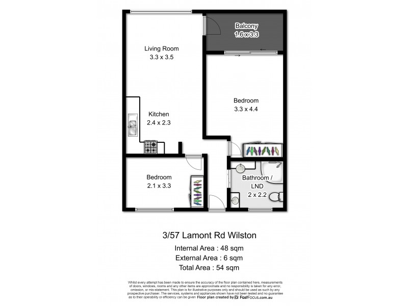 3/57 Lamont Road, Wilston QLD 4051 Floorplan