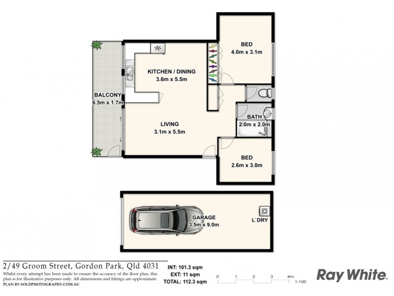 2/49 Groom Street, Gordon Park QLD 4031 Floorplan