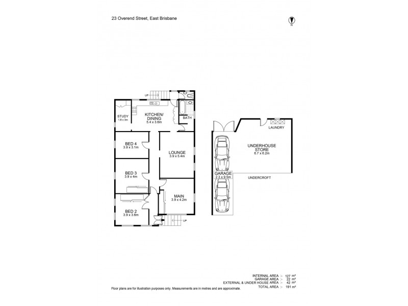 23 Overend Street, East Brisbane QLD 4169 Floorplan