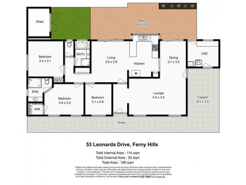 53 Leonarda Drive, Ferny Hills QLD 4055 Floorplan