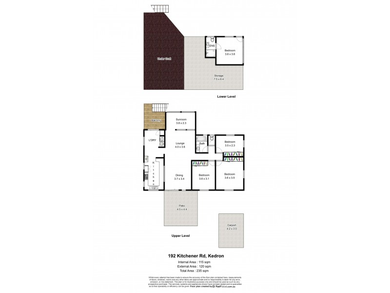 192 Kitchener Road, Kedron QLD 4031 Floorplan