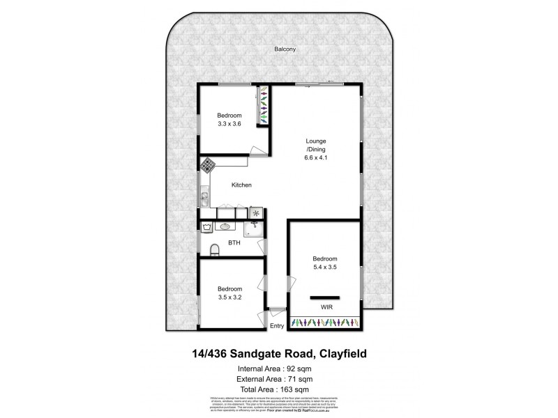 14/436 Sandgate Road, Clayfield QLD 4011 Floorplan