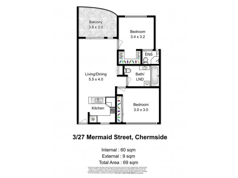 3/27 Mermaid Street, Chermside QLD 4032 Floorplan