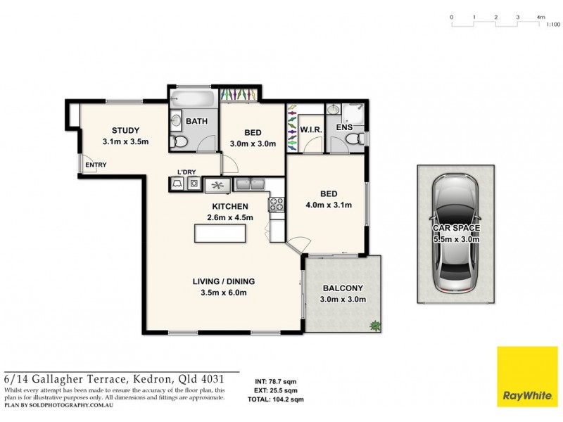 6/14 Gallagher Terrace, Kedron QLD 4031 Floorplan